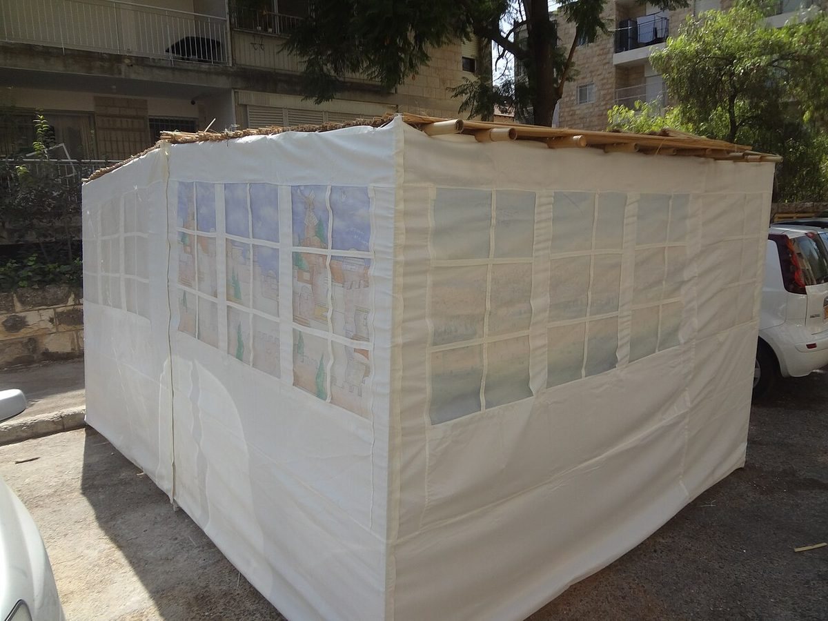א סוכה מיט סכך